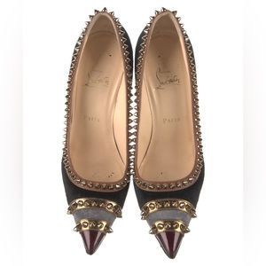 Christian Louboutin Malabar Hill 100 Spike Accents Pumps
Size: 8.5 | IT 38.5